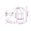 vidaXL Greenhouse with Steel Frame White 8 m&sup2; 4x2x2 m