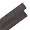 vidaXL Flooring Planks Dark Brown 2.51 m&sup2; 18 pcs PVC
