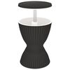 vidaXL 3-in-1 Ice Cooler Table Black Polypropylene