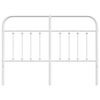 vidaXL Metal Replace Headboard White 150 cm
