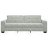 vidaXL 3-Seater Sofa Light Grey 220x78x80 cm Velvet