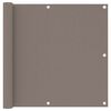 vidaXL Balcony Screen Taupe 90x300 cm Oxford Fabric