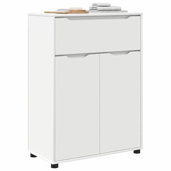 vidaXL Bathroom Cabinet White 72.5 x 36.5 x 100 cm Engineered Wood