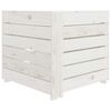 vidaXL Garden Pallet Corner Sofa White Wood