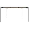 vidaXL Gazebo Beige 4x4 m 180 g/m² Fabric and Steel