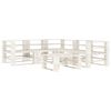 vidaXL 6 Piece Garden Pallet Lounge Set Wood White
