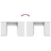 vidaXL Desk White 120x42x76 cm Engineered Wood