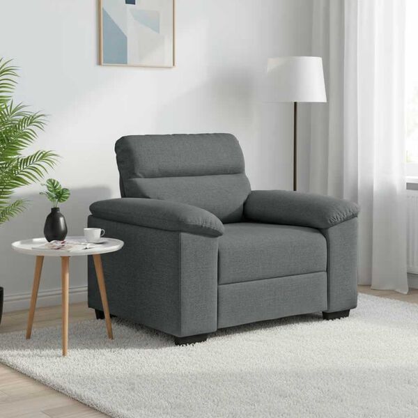 vidaXL Sofa Chair&nbsp;Dark Grey 100x81x84 cm Fabric