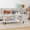 vidaXL Coffee Table High Gloss White 90x50x40 cm Engineered Wood