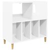 vidaXL Record Player Stand White 82 x 39.5 x 82.5 cm Engineered Wood