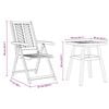 vidaXL Garden Dining Set 3 pcs Brown Solid Acacia Wood