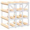 vidaXL Wine Rack for 12 Bottles Solid Pinewood