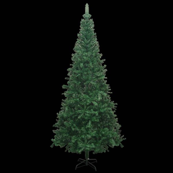 vidaXL Artificial Pre-lit Christmas Tree with Ball Set L 240 cm Green