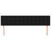 vidaXL Headboards Black 200x5x78/88 cm Fabric