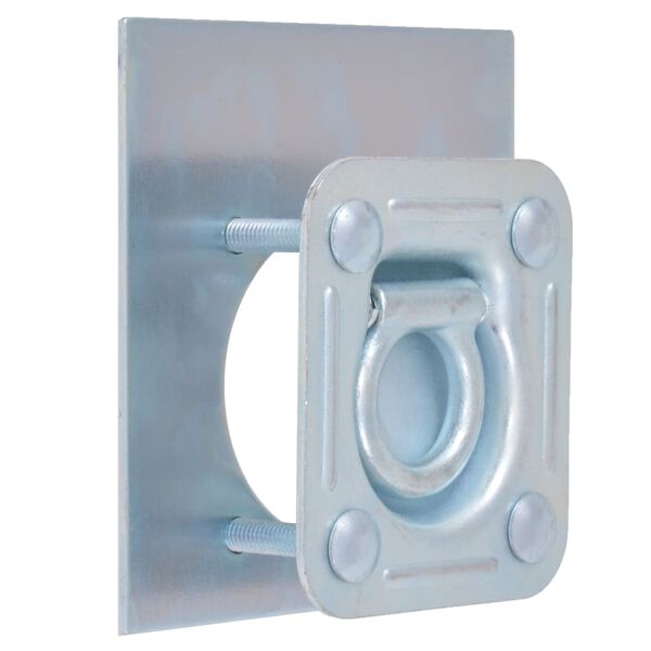 vidaXL Lashing Rings for Trailer 6 pcs Galvanised Steel 2000 kg