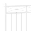 vidaXL Metal Replace Headboard White 150 cm