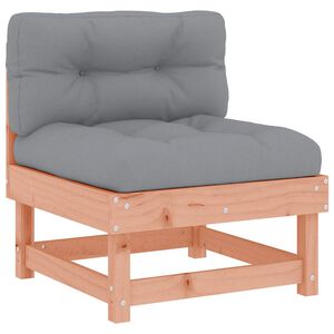 vidaXL Middle Sofa with Cushions Solid Wood Douglas