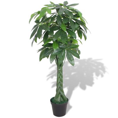 vidaXL Artificial Fortune Tree Plant with Pot 145 cm Green