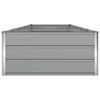 vidaXL Planter Light Grey 480 x 100 x 45 cm Galvanised Steel