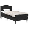 vidaXL Bed Frame with Headboard Black 90 x 190 cm Faux Leather
