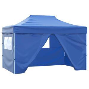 vidaXL Marquee | Blue | 600D Oxford fabric with PVC coating, Powder-coated steel