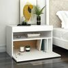 vidaXL TV Cabinet with LED Lights White 60x35x40 cm