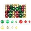 vidaXL Christmas Balls 100 pcs Red/Gold/Green