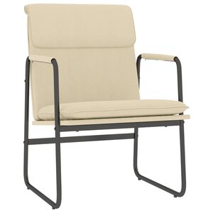 vidaXL Lounge Chair Cream 55x64x80 cm Fabric