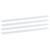 vidaXL Bookshelf Boards 4 pcs High Gloss White 100x10x1.5 cm Engineered Wood