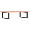 vidaXL Basin Shelf Wall Mounted Steel and Solid Wood Oak