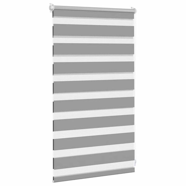 vidaXL Zebra blind 50.9x100 cm Fabric Width 46.7 cm grey