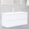 vidaXL Bathroom Furniture Set White Engineered Wood