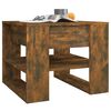 vidaXL Coffee Table Smoked Oak 55.5x55x45 cm Engineered Wood