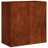 vidaXL Garden Planter Rusty 80 x 40 x 80 cm