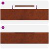 vidaXL Lawn Edging 4 pcs Rusty 450 x 0.05 x 20 cm Weathering Steel