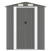vidaXL Garden Shed Light Grey 192x523x223 cm Galvanised Steel