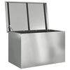 vidaXL Outdoor Storage Box Silver 80 x 50.5 x 50 cm Steel