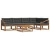 vidaXL Outdoor Sofa Set 6 pcs Natural and Anthracite