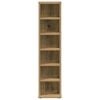 vidaXL CD Cabinet Artisan Oak 21x20x88 cm Engineered Wood