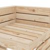 vidaXL Garden Pallet Corner Sofa Wood