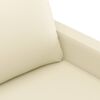 vidaXL Sofa Chair Cream 60 cm Faux Leather