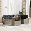 vidaXL Garden Dining Set with Cushion Grey and Brown 100 x 55 x 73 cm
