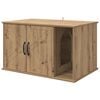 vidaXL Cat House Artisian Oak 85 x 55 x 50 cm Engineered Wood