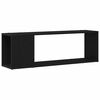 vidaXL TV Cabinet Set 100 x 24 x 63 cm Black Engineered Wood