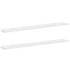 vidaXL Wall Shelves 2 pcs White 100x9x3 cm