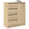 vidaXL Sideboard with Drawers Sonoma Oak 71x35x84 cm Engineered Wood