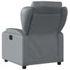 vidaXL Electric Massage Recliner Chair Grey Faux Leather