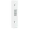 vidaXL Bathroom Cabinet with Open Shelf UTRECHT White 30 x 31 x 187 cm