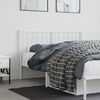 vidaXL Metal Replace Headboard White 135 cm