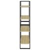 vidaXL 4-Tier Book Cabinet Sonoma Oak 80x30x140 cm Engineered Wood
